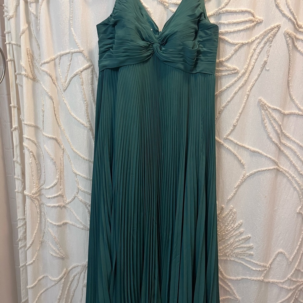 Azazie Bridesmaid Dress Raychelle Dark Green